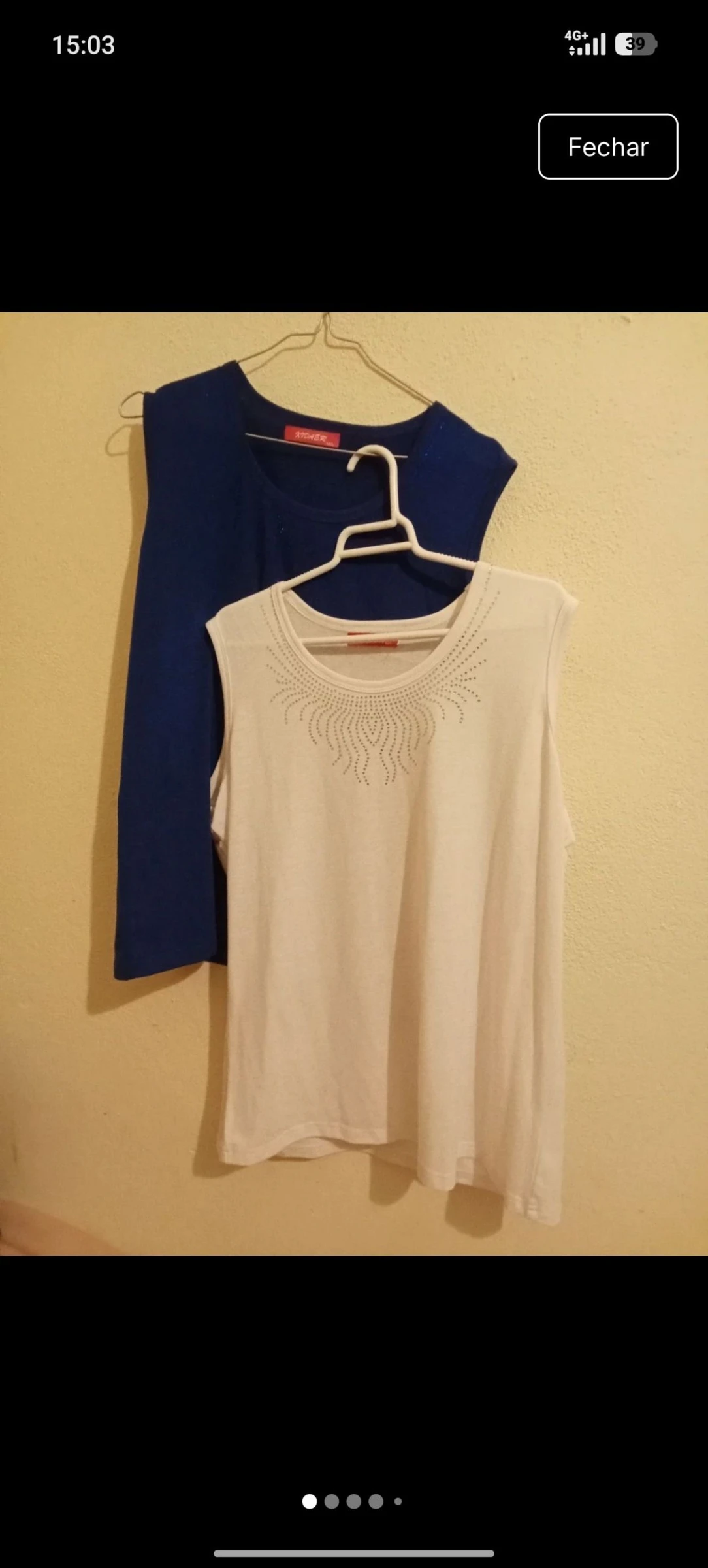 2 t-shirts tamanho M/L